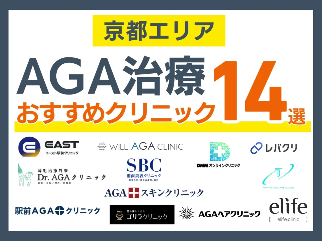 【2026年7月】京都のAGA治療おすすめクリニック14選｜安い・通いやすい院を体験者110人の声で比較